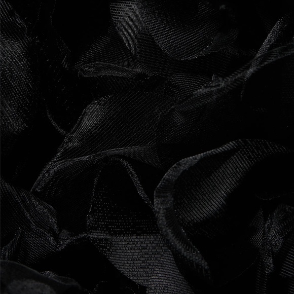 MARCHESA**Rosette Appliqué Black Mermaid Evening Gown**US 14***$1095 NWT - Picture 7 of 8